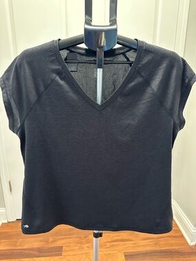 Ideology Black V-Neck Short Sleeve Tee